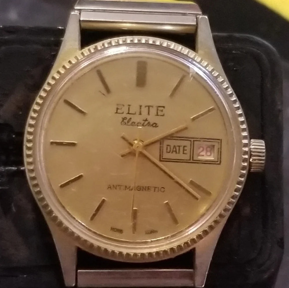 Elite Electra Other - Rare Vintage Elite Electra Anti Magnetic Mens Watch